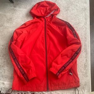 Michael Kors Full Zip Rain Jacket, Medium